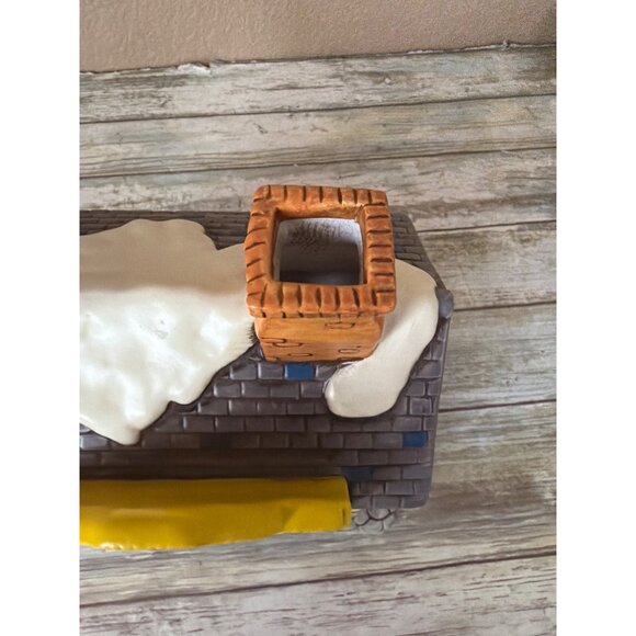 1988 Lefton Colonial Village Barbershop 06501 Lighted Bldg w/Cord + 2 Figurines - Picture 12 of 15